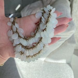 Light blue statement necklace